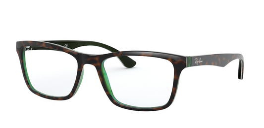 RayBan RX5279 - 53mm, Havana On Transparent Green