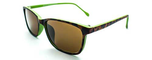 Brooksfield SUN BR261 - Green Havana, 52mm